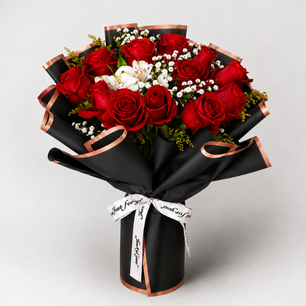 Buqu� de 12 Rosas Vermelhas