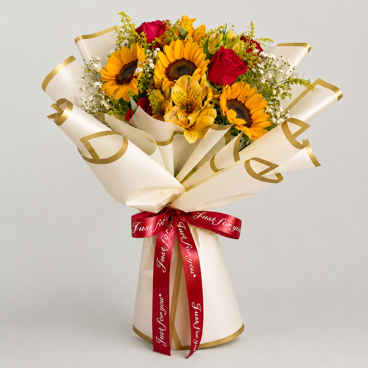 Buqu� de Girass�is e Rosas